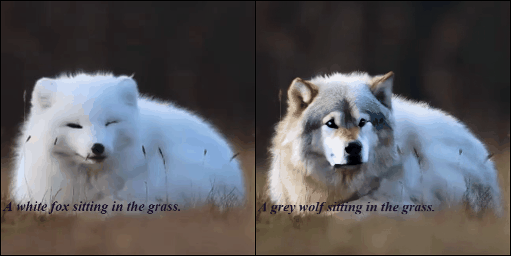 Fox to wolf in snow variation
